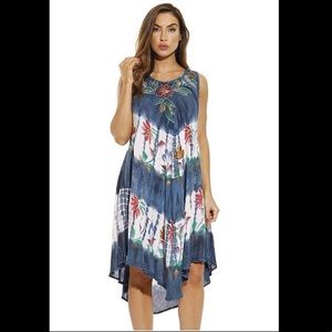 Embroidered Beach Swimsuit Cover up